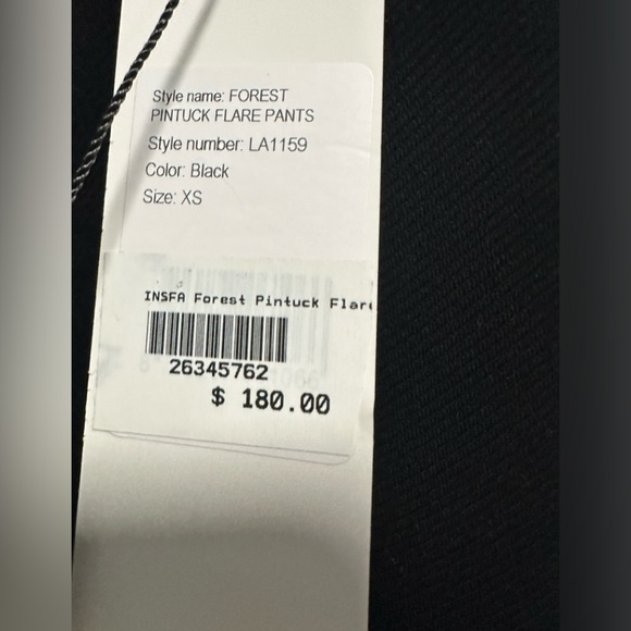 NWT Lune Active Pants- Size XS- Color:  black - Picture 3 of 3